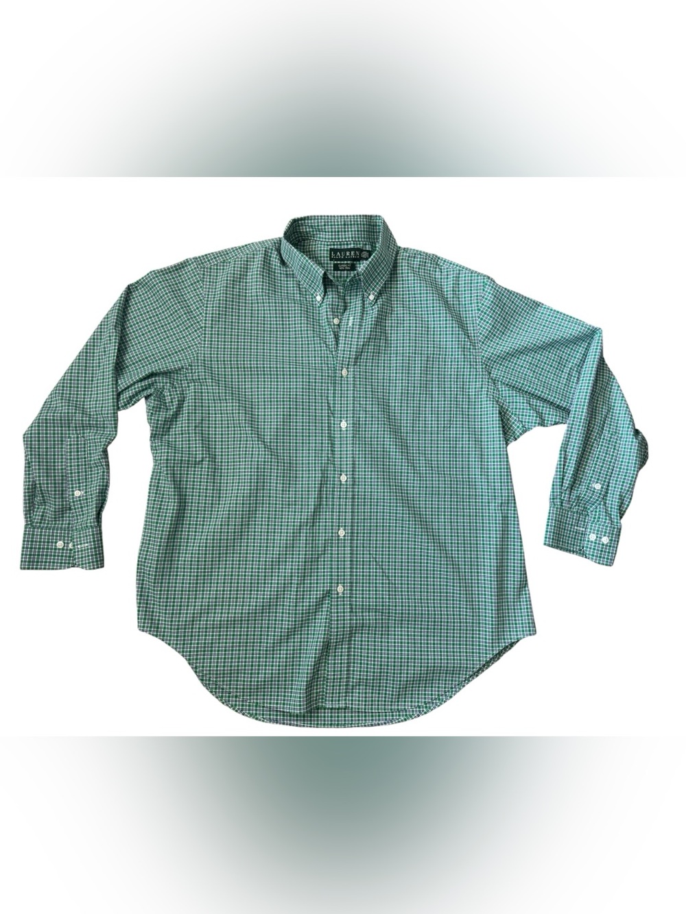 Lauren Ralph Lauren Men's Classic Fit Gingham Button-Down Shirt, Size 17.5 34/35